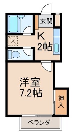 グリーンフルＫの物件間取画像